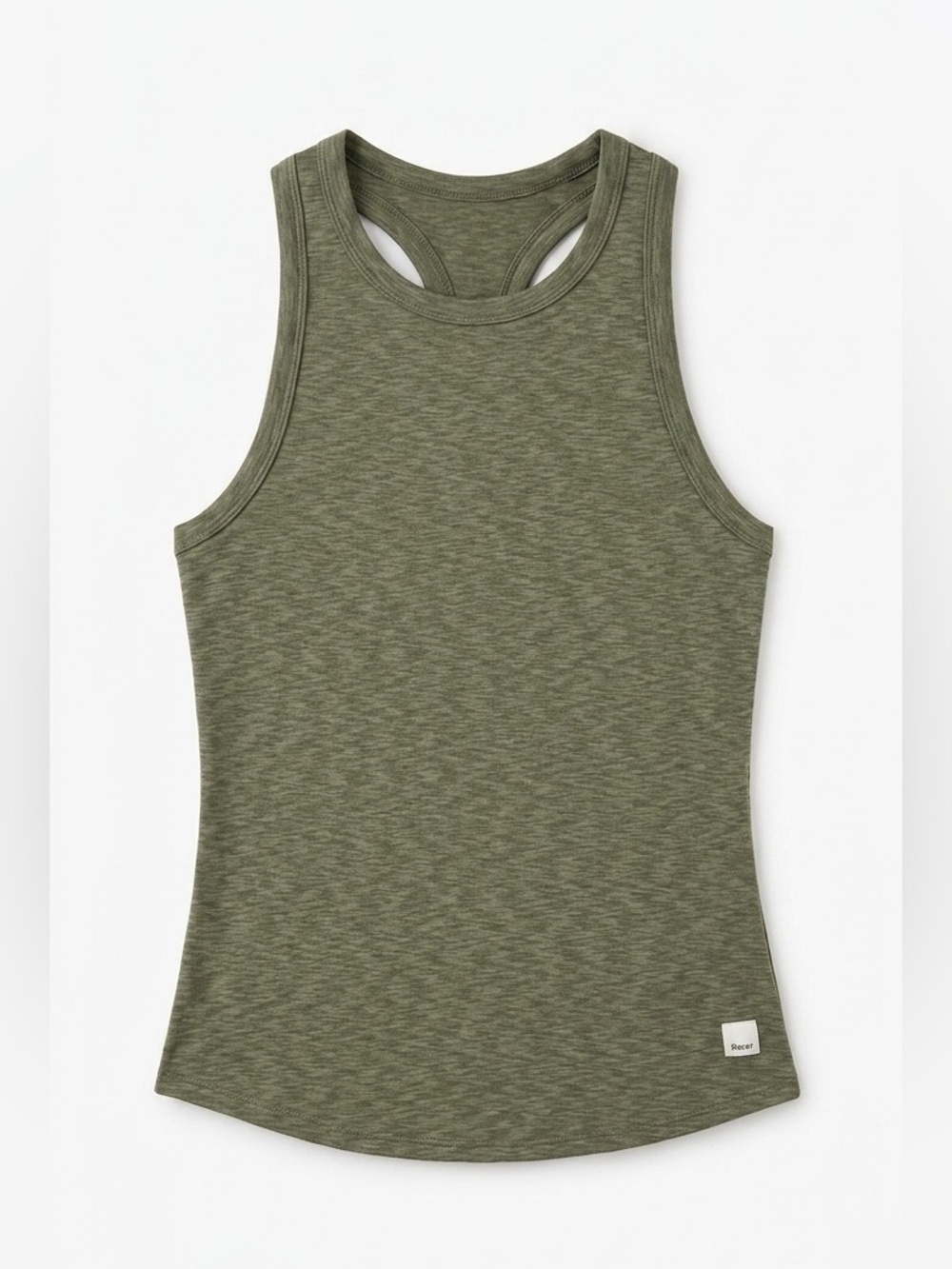Vuori Sunrise High Neck Tank in Green XS